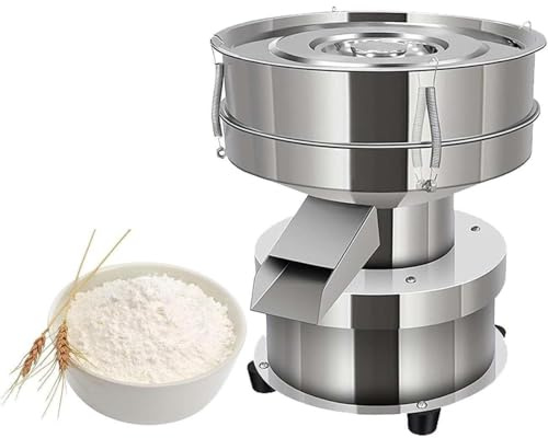 Automatico Vibrante Setaccio Macchina automatica per setacciatura di farina e polvere, elettrica con 2 setacci, per lavorazione di farina e polvere
