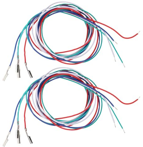 BESPORTBLE 8stücke Ersatz-tonabnehmerkabel Anschlusskabel für Plattenspieler Vinyl-audiokabel Phono-ersatzkabel Audiokabel für Headshell Plattenspieler-ersatzkabel Tonabnehmerkabel