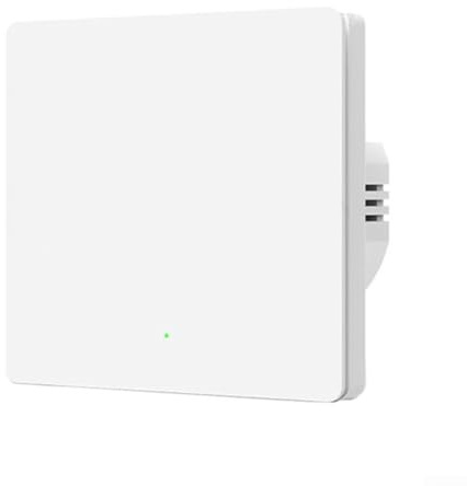 Intelligenter Lichtschalter für Tuya für Zigbee, kein neutraler Draht-Wandschalter für Alexa Google Home, Präsenzsensor, Weiß (1-Wege)