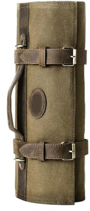 Bolsa para cubiertos Bolsa for cuchillos de chef, accesorios cocina, utensilios, organizador, lona cera al óleo, bolsa enrollable for, for cubiertos