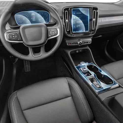 Car Dashboard GPS Navigation Instrument Screen Key Interior Protective Film Anti Scratch TPU, For VOLVO XC40 2021-2024 Sticker PPF