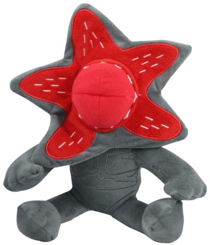 Tikwisdom främlingar saker plyschfigur leksak, demogorgon plysch fyllda djur monster skräck främling plysch, blommor huvud hund plyschleksak, kudde docka för pojkar flickor (webbsida)