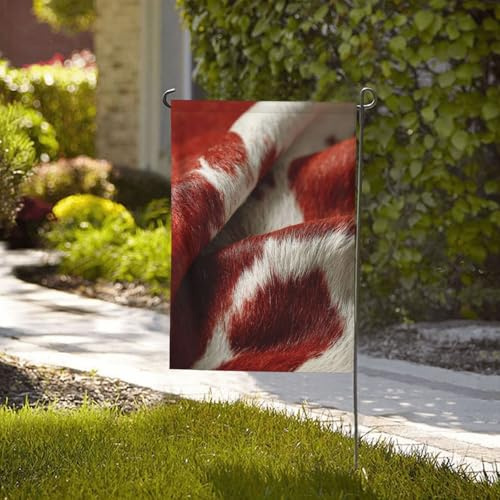 Flagge, 71 x 40 cm, Dekoration, Outdoor-Flaggen, robustes Banner, rote und weiße Rindslederflagge, 200D-Polyester, Hofflagge mit 2 Ösen, für drinnen und draußen, Gartenbanner für Urlaub, alle