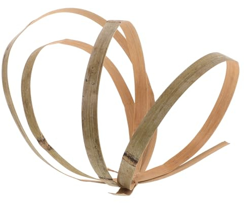 ABOOFAN Selbstgemacht Webmaterial Streifen Gelb Handgefertigt 2cm Breit zum Basteln von Blumenkörben und Tischsets