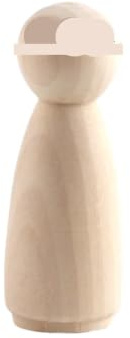 Träfigurer dockor 10 stycken omålade träfigurer, lämpliga för naturliga färger, trädockor, kvinnor och män, för gör-det-själv, lackerbar, för hemmet (10 st 65 mm flicka)
