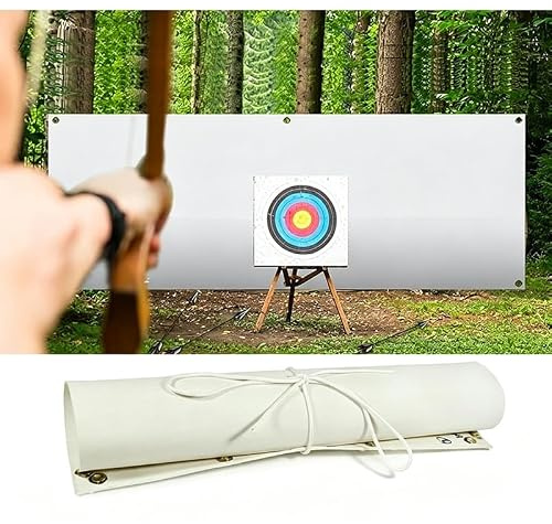 Sxlawesom Archery Backstop Netting 2mm Thick with Rope and Hooks | Slingshot Archery Net for Backyard Shooting Accessories