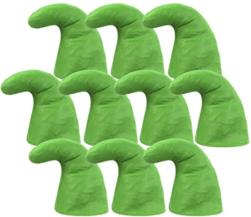 Alsino 10 Zwergenmützen Zwergenmütze für Erwachsene JGA Gruppen Wichtelmütze Zwerg Kostüm Karneval Elfenmütze Zwergen Zipfelmützen (10er Paket)