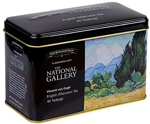 New English Teas Wheatfield by Van Gogh Tin with 40 English Breakfast Teabags - The National Gallery