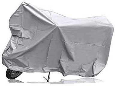 AUTOZOCO Funda para Moto Impermeable a Prueba de Polvo Anti-UV Gris (210x120 cm)
