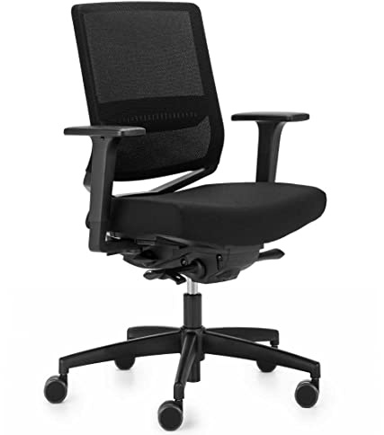 Dauphin, My-self mesh, My 7820, Bürostuhl mit Netzrückenlehne, fürs Home-Office, schwarz