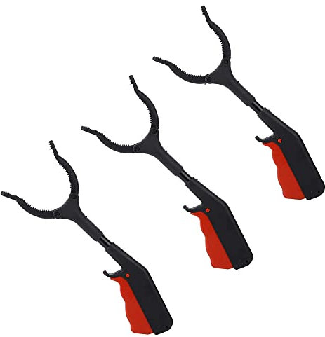 wydhcgd 3 Stück 30cm MüLlgreifer, Kinder Greifzange, Greifarm Garten Greifer, MüLlsammelklammern MüLlzange, Senioren Kurz MüLlgreifer, HygienemüLlklammern Tragbare MüLlsammelzange für Haushalt
