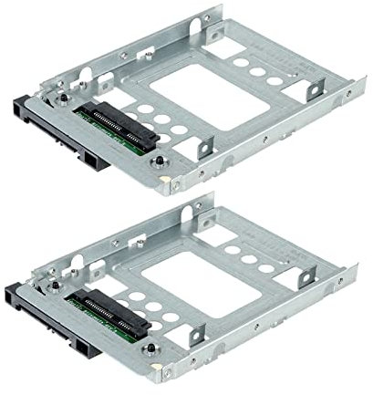 2-PACK BOWONG 2.5 to 3.5 SAS SATA SSD HDD Adapter 654540-001 Caddy Bracket Tray CAGE Hot Swap Plug with Screws