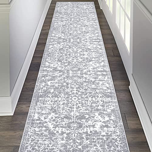 Pauwer Flur Läufer Teppich, 50x25 cm, Boho waschbare Läufer Teppiche mit Gummi-Rückseite, rutschfester Teppichläufer für Flur, Bauernhaus-Teppichläufer für Küche, Eingangsbereich, Badezimmer