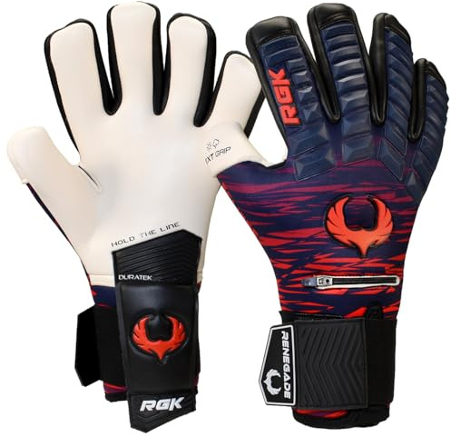 Renegade GK Eclipse Profi-Torwarthandschuhe mit Fingerschutz (Größen 7-12, Level 5) 4+3MM EXT Contact Grip | Maximale Griffigkeit, Schutz und Komfort | Torwarthandschuhe Herren, Erwachsene, Jungen