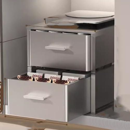 EMYJAY Almacenamiento Deslizante Debajo, Cajon Bajo Mueble Extraible Organizador Bajo Fregadero Estante Deslizante Organizador Extraíble para Armarios (Color : Grå, Size : 36x41x34.4cm)