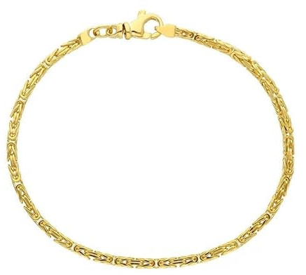 Generisch generico Armband aus 18 Karat Gelbgold, 750, Königskette, massiv, Stärke 2,4 mm, Länge 19 cm., Gold, Ohne Stein