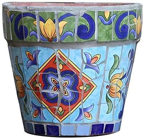 Pots De Fleurs En Céramique Colorés Pour Extérieur/Intérieur, Pots De Plantes Haut De Gamme, Jardinière De Bonsaï Peinte À La Main Avec Trou De Drainage, Pots De Fleurs Pour Plantes D'Intérieur Et D