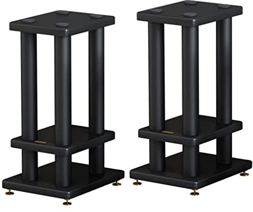 Soporte para Altavoz Soportes De Altavoces De Metal Profesional Soporte De Altavoz Satélite Universal, Altavoz De Estantería De Suelo con Almohadilla De Pie De Cobre Puro, para El Hogar, El Cine, La E