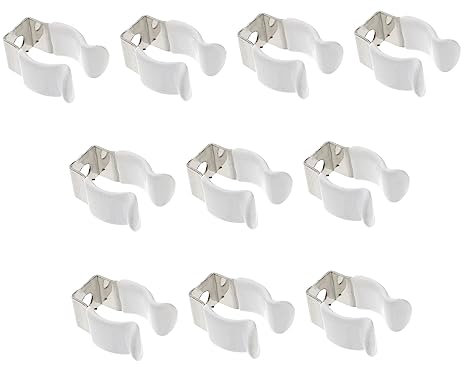 OUNONA 10stücke U-clip-halterung Led-lichtrohrklemmen Für Montage U-halterung Mit Kunststoffbeschichtung Für Lampenschirme Für Led-lichtröhren