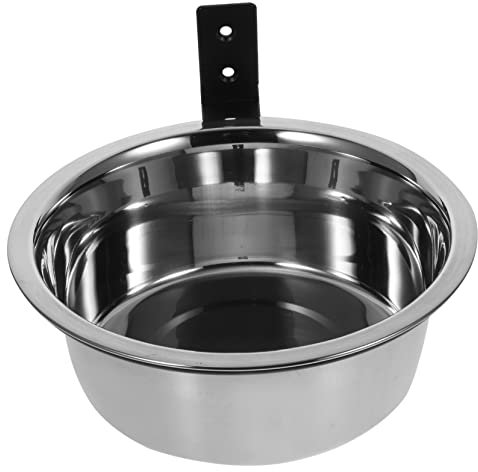 BUGUUYO Gamelle Murale Suspendue en Acier Inoxydable pour Chien Moyen Gamelle Surélevée pour Eau Et Nourriture Facile à Nettoyer pour Usage Quotidien