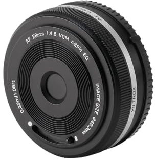 VILTROX 28mm F4.5 Pancake Lens for Sony E - Auto Focus Ultra-Thin Prime Wide Angle Full Frame Lens
