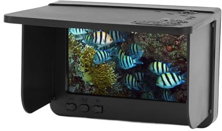 Unterwasser-Angelkamera, 1500CD Eisfischen-Kamera Unter Wasser mit 5-Zoll-LCD-, Tragbarer Video-Fischfinder für Eissee-Seebootangeln