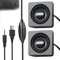 LEKEFETO Mini Computer Lautsprecher: USB Portable Computer Lautsprecher, PC Lautsprecher, Klebstoff, Monitor Lautsprecher für Desktop PC, 3.5mm TRS Eingang, Stereo Versteckte Art Kleine Lautsprecher