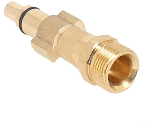 Gdfnmogo Adaptador de bayoneta de latón con rosca M22, para limpiador de alta presión Parkside, adaptador de bayoneta de latón M22 rosca macho para LAVOR