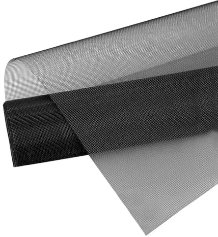 PENCHUAN Fliegennetz Meterware, 250 x 120 cm Zuschneidbares Ersatznetz, Fliegengitter Tür für Fenster, Wohnzimmer, Terrassentüren, Oberlichter, Terrassentüren