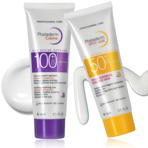 Family Sun Cream Set SPF 50 & SPF 100 – SPF 100 Sunscreen, Mineral Suncream for Women & Family, Ultra UVA/UVB Protection, Water-Resistant Face & Body Moisturiser, Total Sunblock