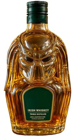 Botella De Vidrio Para Licor - Decantador De Bourbon De 300ml - Recipiente Vacío Con Tapa Hermética Diseño Tridimensional Para Bebidas Vino Cava Hogar Reuniones