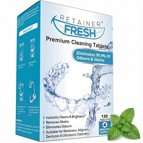 Retainer Fresh Retainer Cleaner Tablets 120 Tablets Denture Cleaner