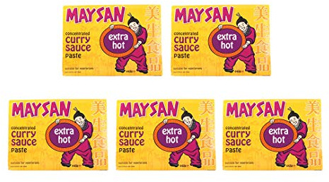 Maysan Original Chinese Curry Paste (Extra Hot) 448g (5 Packs) by Hello Oriental