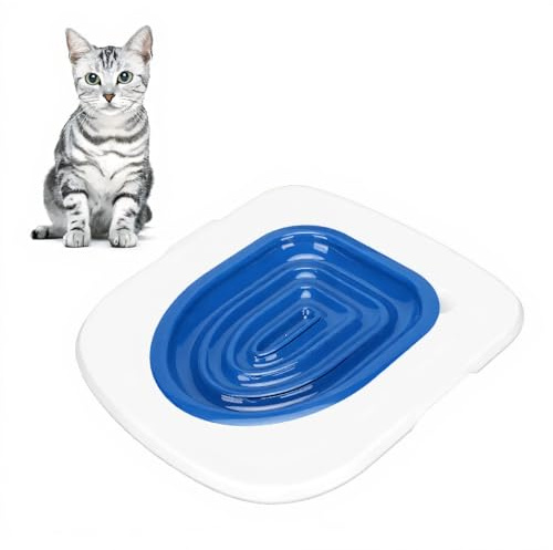 Kit d’Entraînement Toilette pour Chat, Système Universel Réutilisable d’Entraînement aux Toilettes