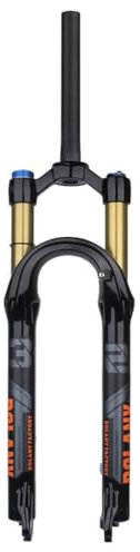 TS TAC-SKY Fahrrad Luftgabel 27.5/29inch 120mm Federweg Öl Luftfederung Leichtgewicht Magnesium Legierung Schnellspanner Fahrradgabel (Color : Black, Size : 27.5 inch Straight Manual)