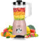 Mélangeur pour smoothies, mixeur personnel et broyeur 300 W pour cuisine avec des tasses à smoothie portables de 1,5 L, des milkshakes, des jus, des boissons glacées et une tasse à café avec couvercle