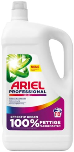 Ariel Professional Flüssigwaschmittel Waschmittel Color+, bekämpft alle Arten von Fettflecken, für den professionellen Gebrauch