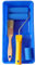 DAN&MAR® Kit complet de rouleau bleu pour meubles et murs, avec cuve + petit rouleau en mousse bleue pour émail synthétique //acrylique, et palette triple en poils doux, idéal pour les détails