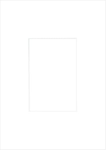 nielsen Passepartout Premium Karton 2,5 mm, Außenformat 21x29,7 cm (DIN A4) für Bildformat 10x15 cm, hellweiß