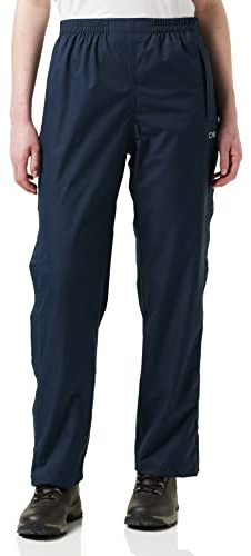 CMP - Pantalón impermeable de mujer con cremalleras laterales largas, Azul negro, XS