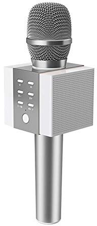 DYHQQ Portable Wireless Karaoke Microphone, Mini Handheld Cellphone Karaoke Player Built-in Bluetooth Speaker,C