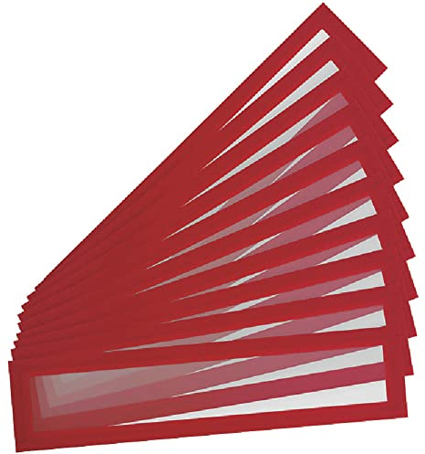 Djois, 195213 – Magnetrahmen für Überschriften Magneto Pro, A4, Rot, 10 St | Aushänge schnell fixieren · Für Metallflächen · Ohne Lochen · Wiederverwendbar