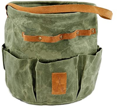 Schmucks HOME Gartentasche für Gartengeräte Garten Zubehör Gartenwerkzeug Set 24x24x27 cm Baumwolle
