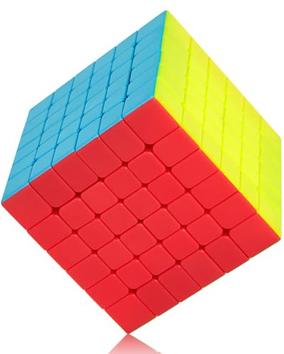 ROXENDA Speed Zauberwürfel Würfel Stickerless - Professional & Solides & Langlebiges, Dreht Sich Schneller als das Original (6x6x6)
