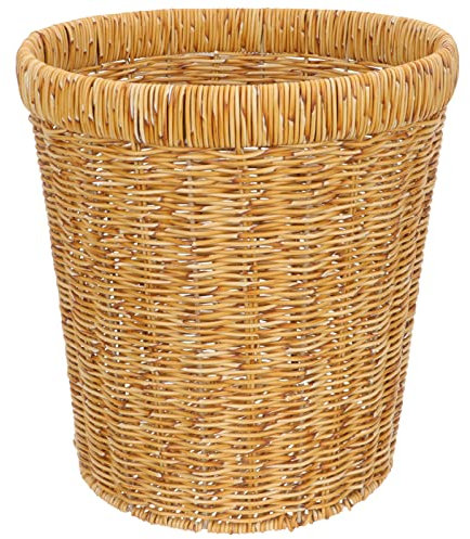 Alipis Poubelle Rotin Tressé Corbeille à Polyvalente Pour Déchets Panier De Rangement Rustique Pour Salon Ou Cuisine