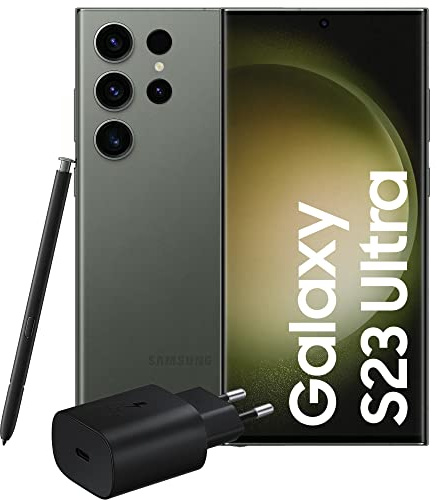 Samsung Galaxy S23 Ultra, Caricatore incluso, Smartphone Android, Display 6.8'' Dynamic AMOLED 2X, Fotocamera 200MP, RAM 12GB, 1TB, 5.000 mAh, Green [Versione italiana]