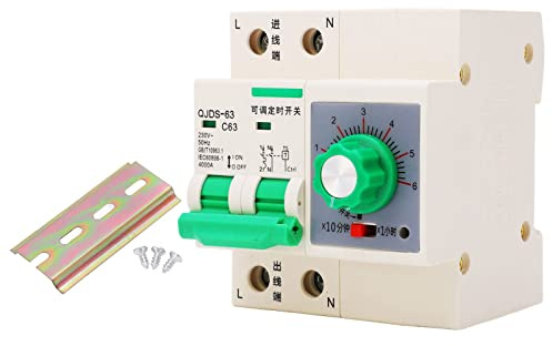 Minuterie Mécanique, Contrôleur de Synchronisation de Disjoncteur 230 V, Interrupteur horaire QJDS-63, Interrupteur de Contrôle du Temps Pour Pompe à Eau Et Chauffage