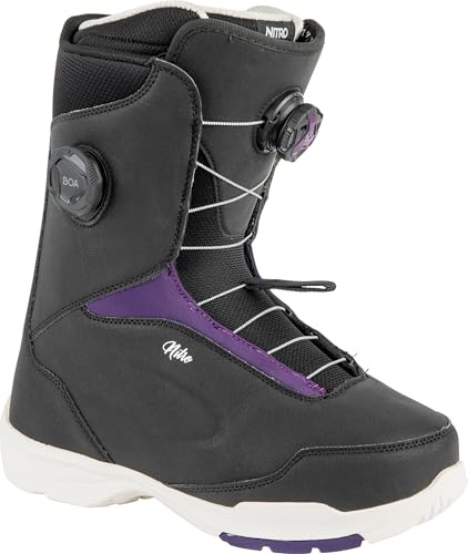 Nitro Scala BOA Women's Snowboard Boot (10, Black/Purple)