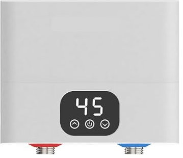 Chauffe-eau instantané, Mini Chauffe-eau Électrique Sans Réservoir Sous Évier Chauffe-eau Instantané Sur Évier Chauffe-eau Instantané, Chauffe-eau Électrique pour cuisine salle de bain camping-car, bl