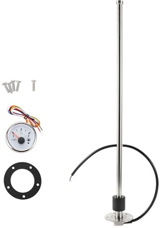 A ABSOPRO Kit De Unidad De Combustible Y Medidor De 560mm 22.1 Para Tanque De Combustible De Barco Sensor De Nivel De Combustible Y Agua Y Medidor De Combustible